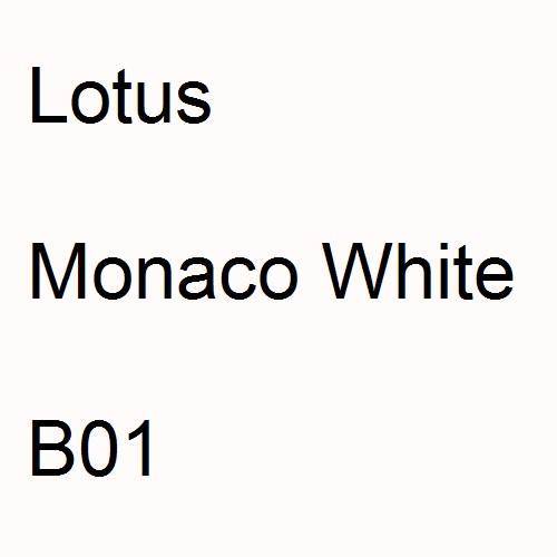 Lotus, Monaco White, B01.